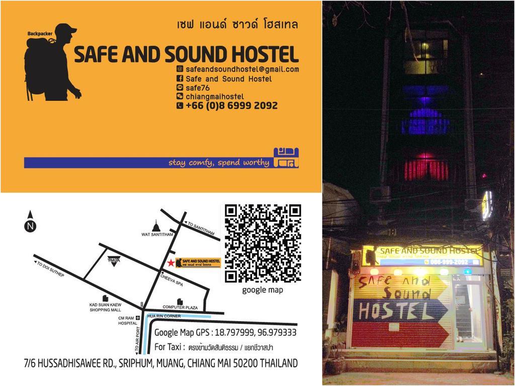 Safe And Sound Hostel Chiang Mai Extérieur photo
